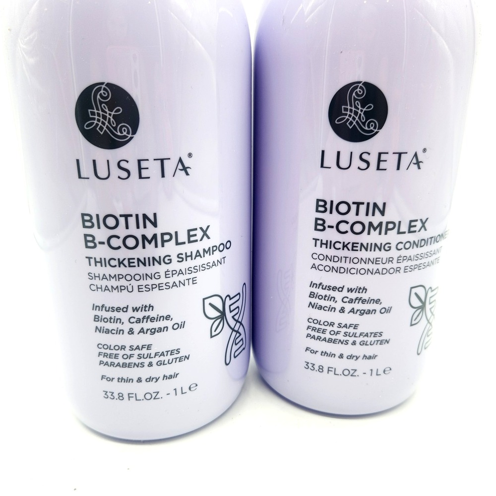 Luseta Biotin B-Complex Thickening Shampoo + Conditioner 33.8 oz Set Hair Growth - Picture 3 of 5